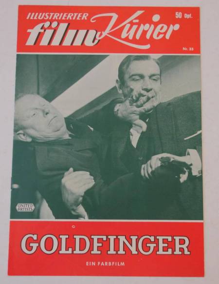 Goldfinger original release german movie program